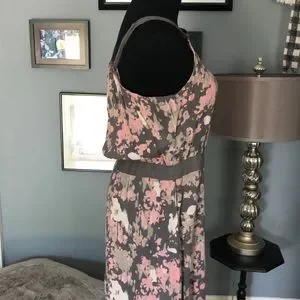 Winter Kate | Dresses | Winter Kate Nymph Grayandpink Abstract Floral Maxi  Dress M | Poshmark